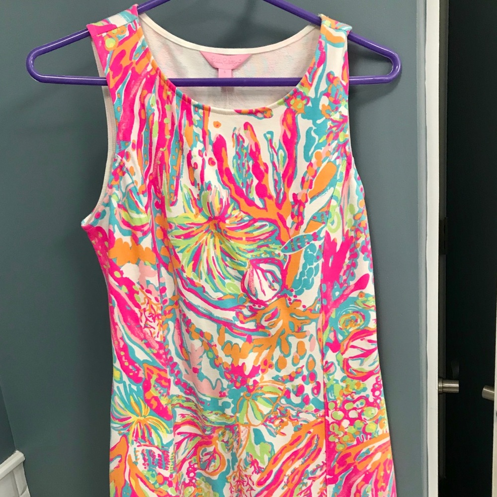 Resort White scuba to Cuba Whiting shift dress
NWT